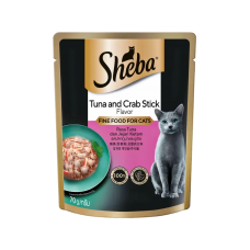 Sheba Pouch Tuna and Crabstick 70g Sheba Pouch Tuna and Crabstick 70g, 101074199, cat Wet Food, Sheba, cat Food, catsmart, Food, Wet Food